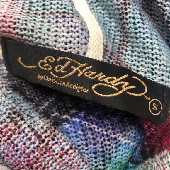 Y2K Ed Hardy knit hoodie - Picture 4 of 4